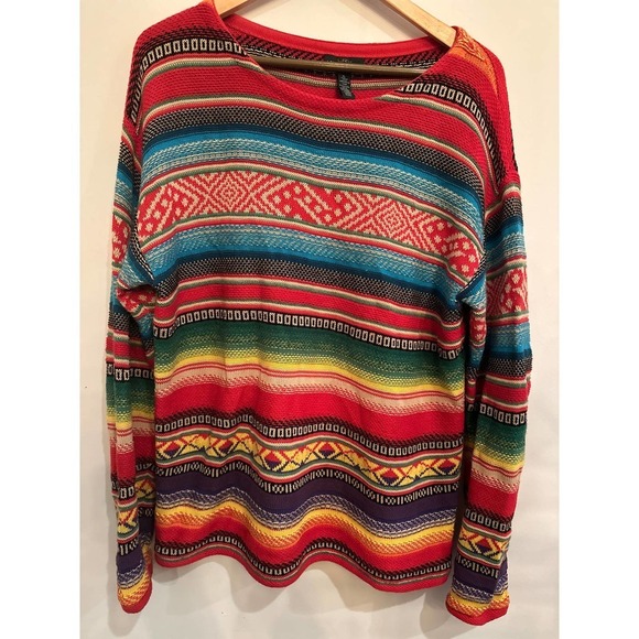 LRL Lauren Jean Co. Womens Sweater Striped - Picture 4 of 10